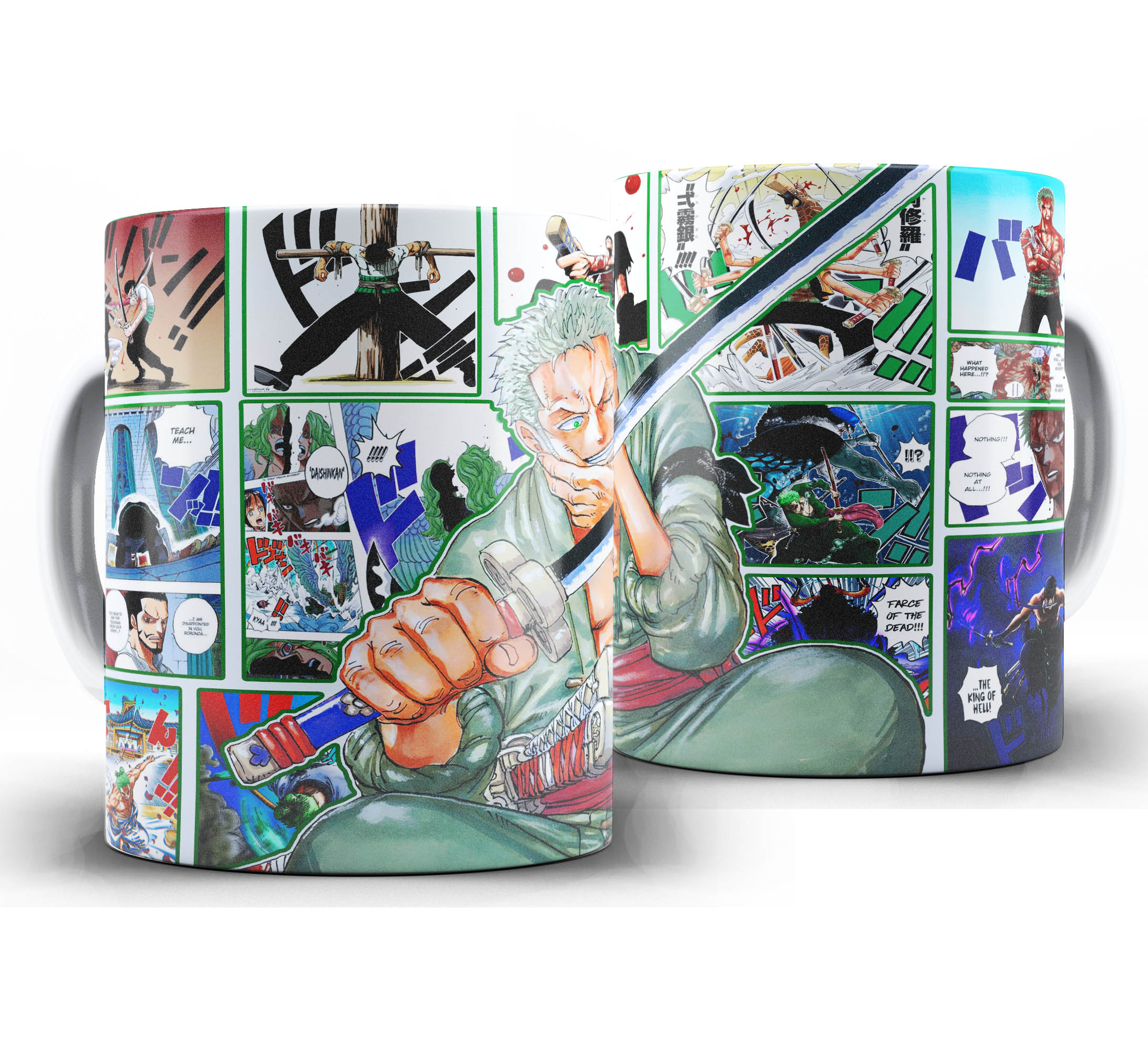 Caneca Anime - One Piece W22 - Roronoa Zoro Cenas